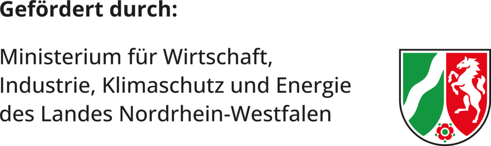 Gefördert durch: Ministerium für Wirtschaft, Industrie, Klimaschutz und Energie des Landes Nordrhein-Westfalen